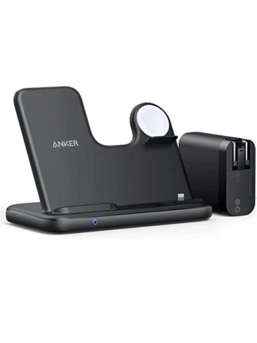 Anker PowerWave 4-in-1 Charging Station with Wireless Charger Black